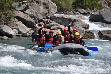 raft au départ de Barcelonnette